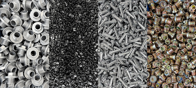 Examples of different types of galvanizing.
