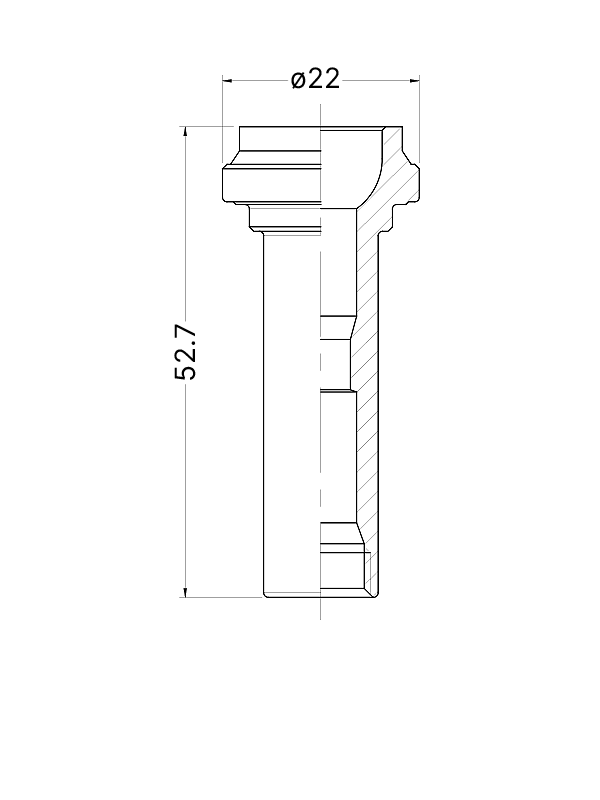 Disegno tecnico componente trasmissione cambio veloce
