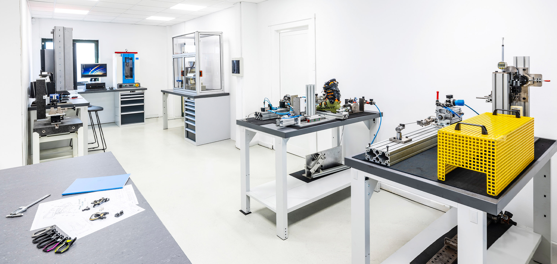 Testing laboratory interior