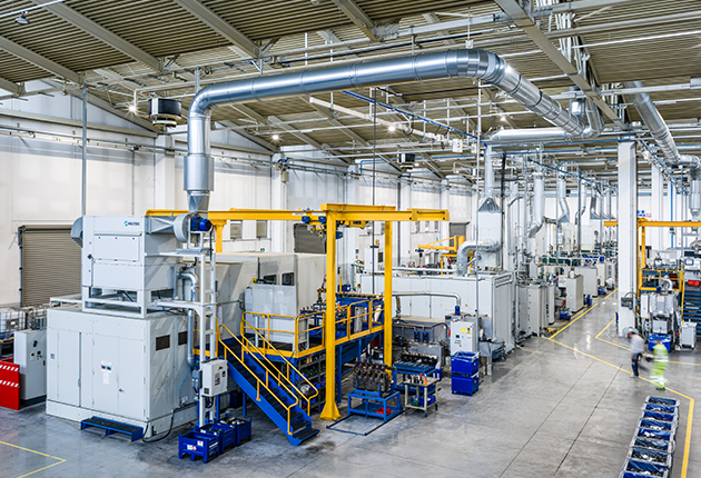 Cold forming department